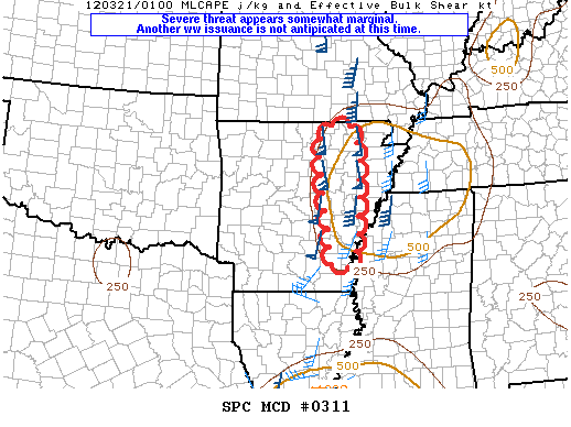 Mesoscale Discussion 311