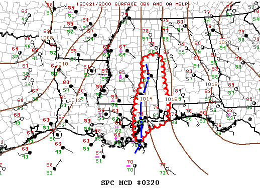 Mesoscale Discussion 320