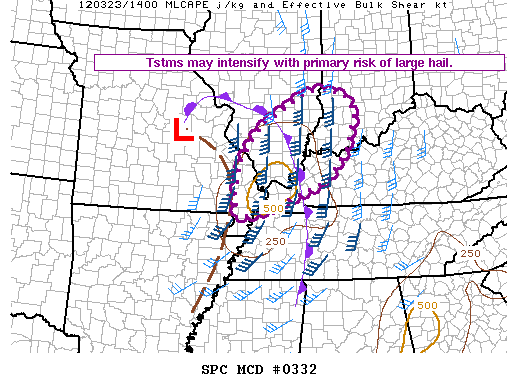 Mesoscale Discussion 332