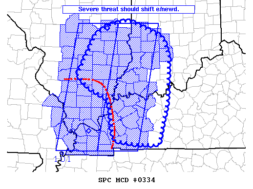 Mesoscale Discussion 334