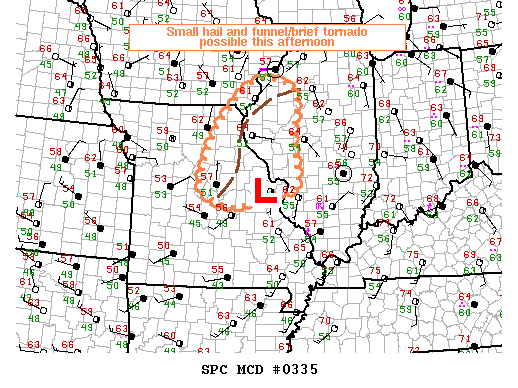 Mesoscale Discussion 335