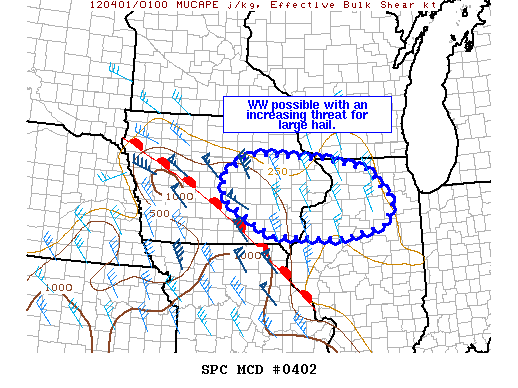 Mesoscale Discussion 402