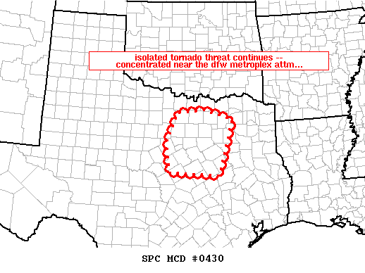 Mesoscale Discussion 430