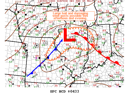 Mesoscale Discussion 433