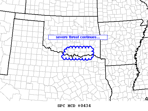 Mesoscale Discussion 434