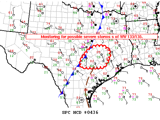 Mesoscale Discussion 436