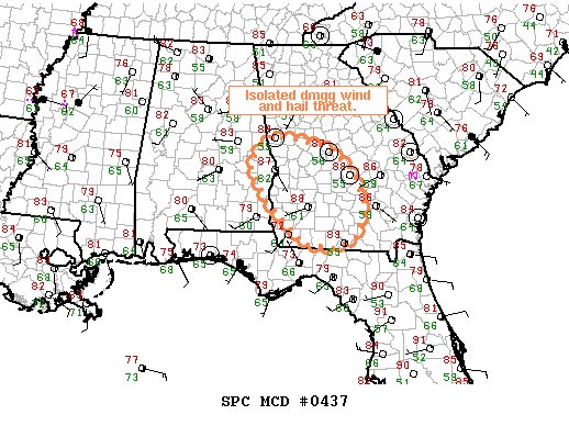 Mesoscale Discussion 437