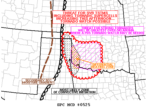 Mesoscale Discussion 525