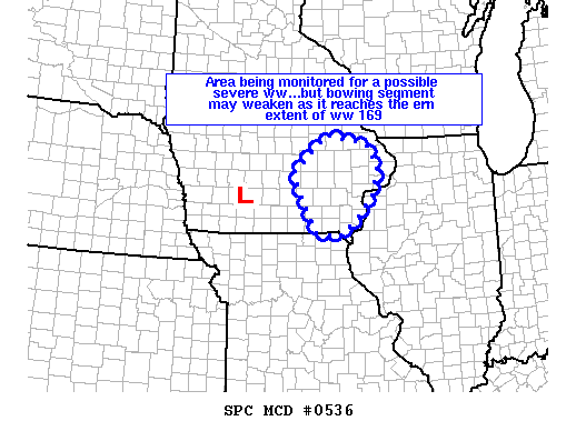 Mesoscale Discussion 536
