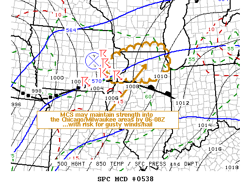 Mesoscale Discussion 538