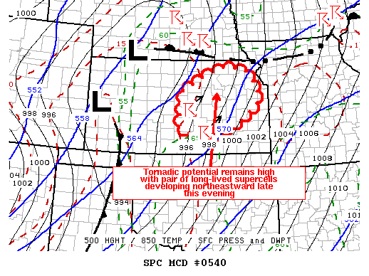 Mesoscale Discussion 540