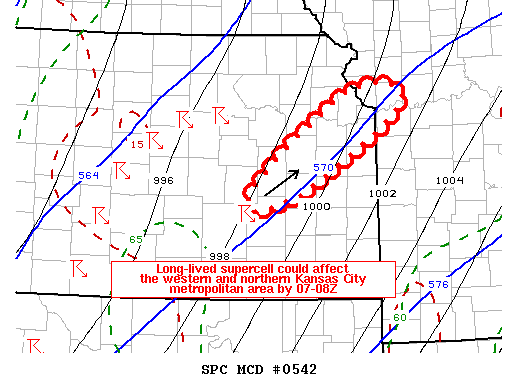 Mesoscale Discussion 542