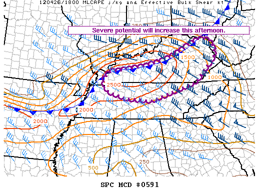Mesoscale Discussion 591