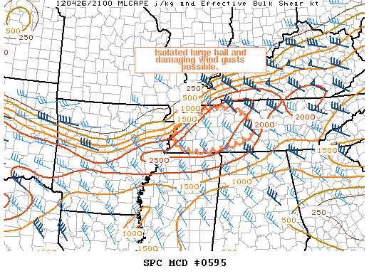 Mesoscale Discussion 595
