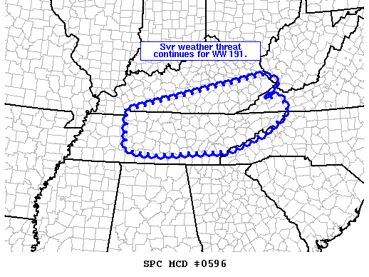 Mesoscale Discussion 596