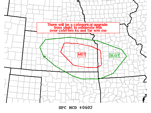 Mesoscale Discussion 602