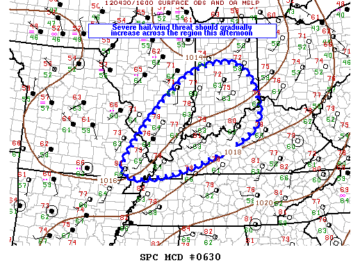Mesoscale Discussion 630