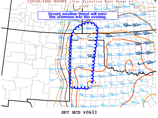 Mesoscale Discussion 633