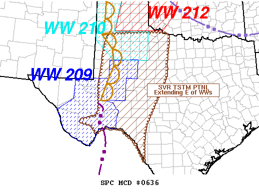 Mesoscale Discussion 636