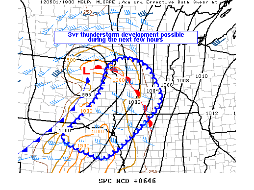 Mesoscale Discussion 646