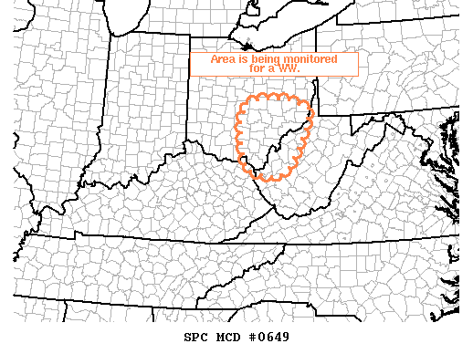 Mesoscale Discussion 649