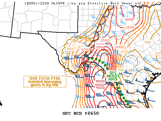Mesoscale Discussion 650
