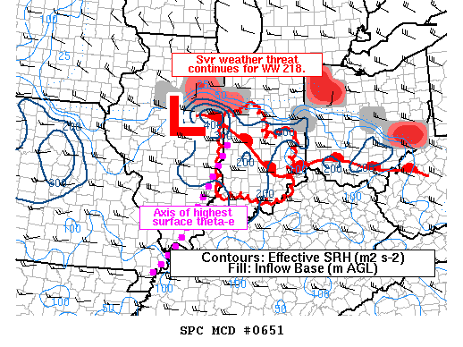Mesoscale Discussion 651