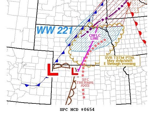 Mesoscale Discussion 654