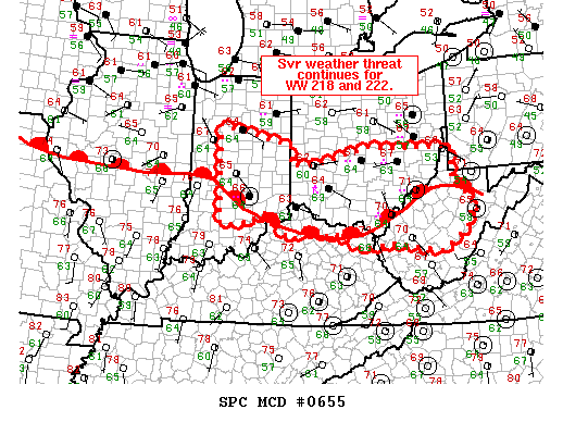 Mesoscale Discussion 655