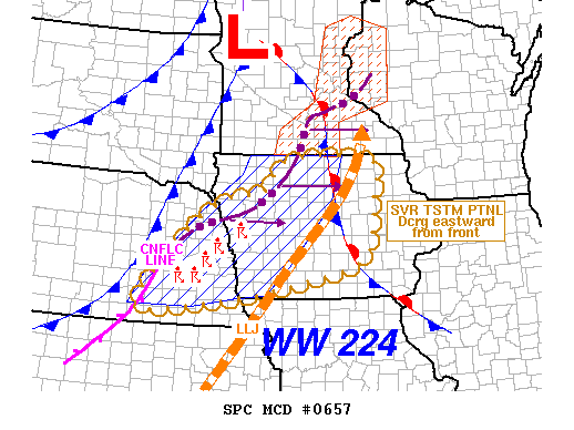 Mesoscale Discussion 657