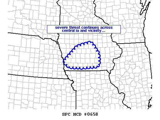 Mesoscale Discussion 658