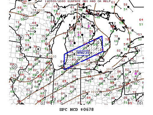 Mesoscale Discussion 678