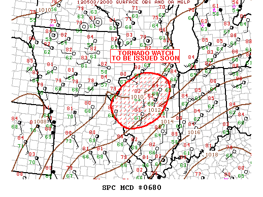 Mesoscale Discussion 680