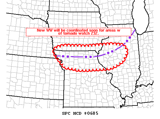 Mesoscale Discussion 685