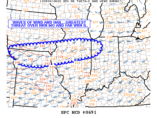 Mesoscale Discussion 691