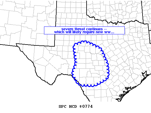 Mesoscale Discussion 774