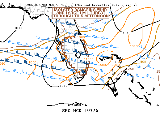 Mesoscale Discussion 775