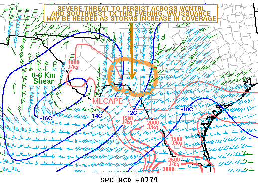 Mesoscale Discussion 779