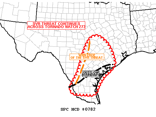 Mesoscale Discussion 782