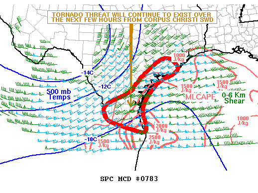 Mesoscale Discussion 783