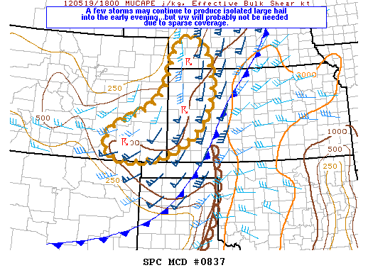 Mesoscale Discussion 837