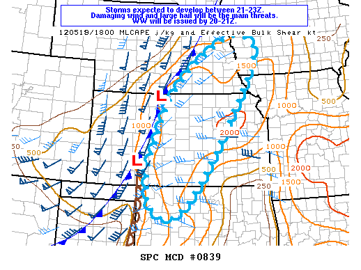 Mesoscale Discussion 839