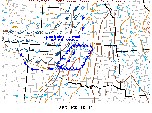Mesoscale Discussion 841