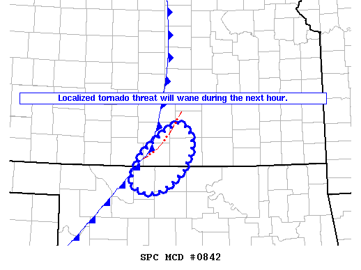 Mesoscale Discussion 842