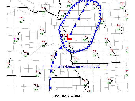 Mesoscale Discussion 843