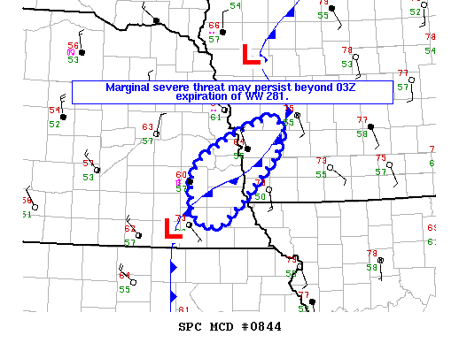 Mesoscale Discussion 844