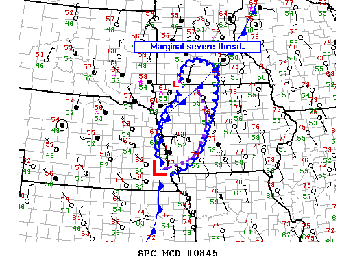 Mesoscale Discussion 845