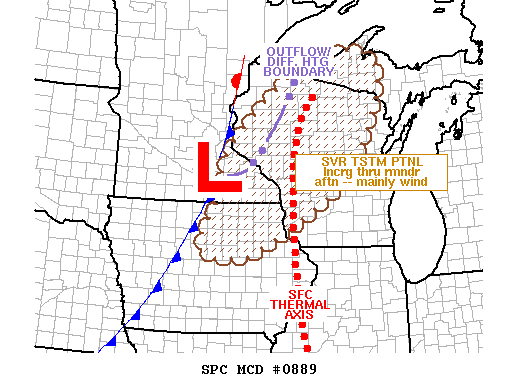 Mesoscale Discussion 889