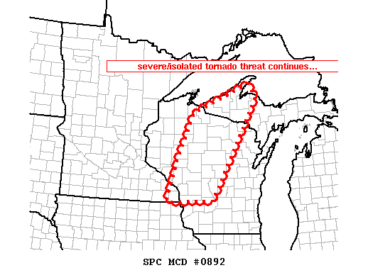 Mesoscale Discussion 892