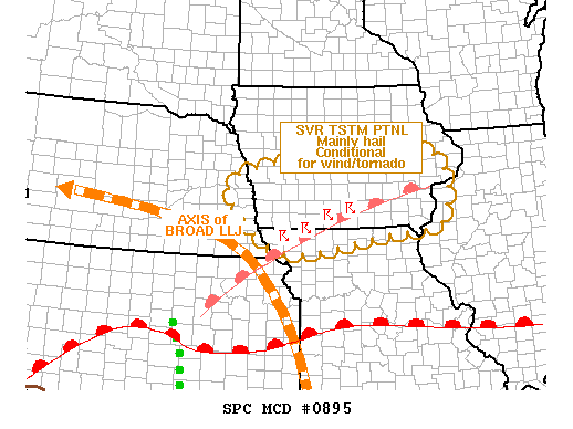 Mesoscale Discussion 895